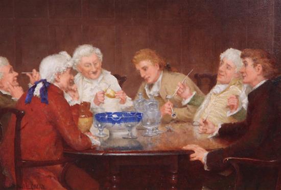 John Arthur Lomax (1857-1923) A Bowl of Bishop 9.5 x 13.5in.